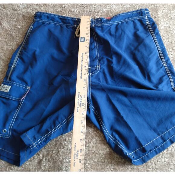 Vintage Polo Ralph Lauren Men's Size XL Blue Swim Suit Trunks Board Shorts - Picture 8 of 9